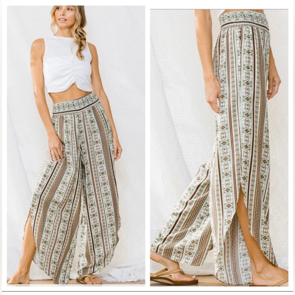 FLORAL PRINT PANTS